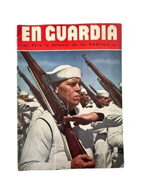 Vintage En Guardia Magazine Año 2 No 1 Spanish WWII Era Military Propaganda Issu